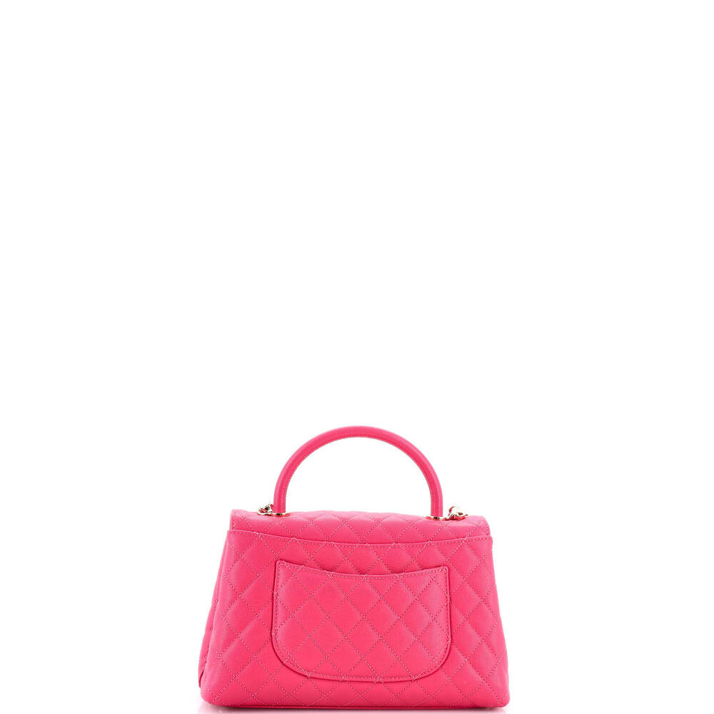 Chanel Small Coco Top Handle Bag Quilted Caviar - Picture 3 of 5